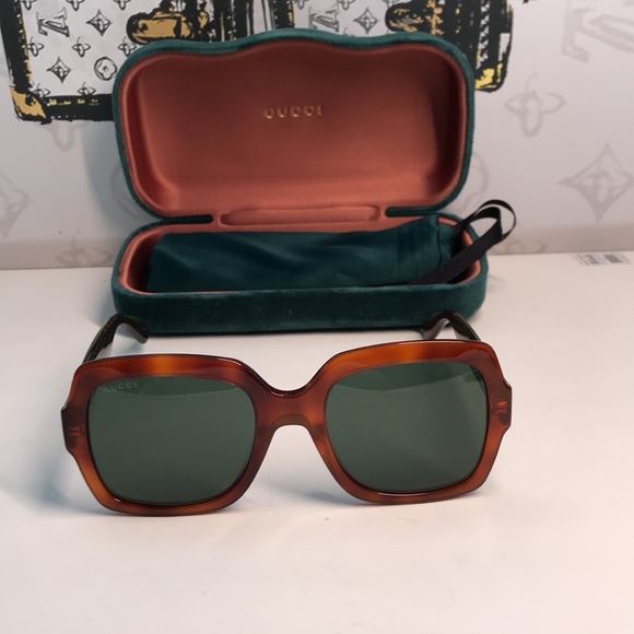 New  Authentic Gucci GG0036SA 003 Oversized Square Sunglasses ✨ - Picture 6 of 14